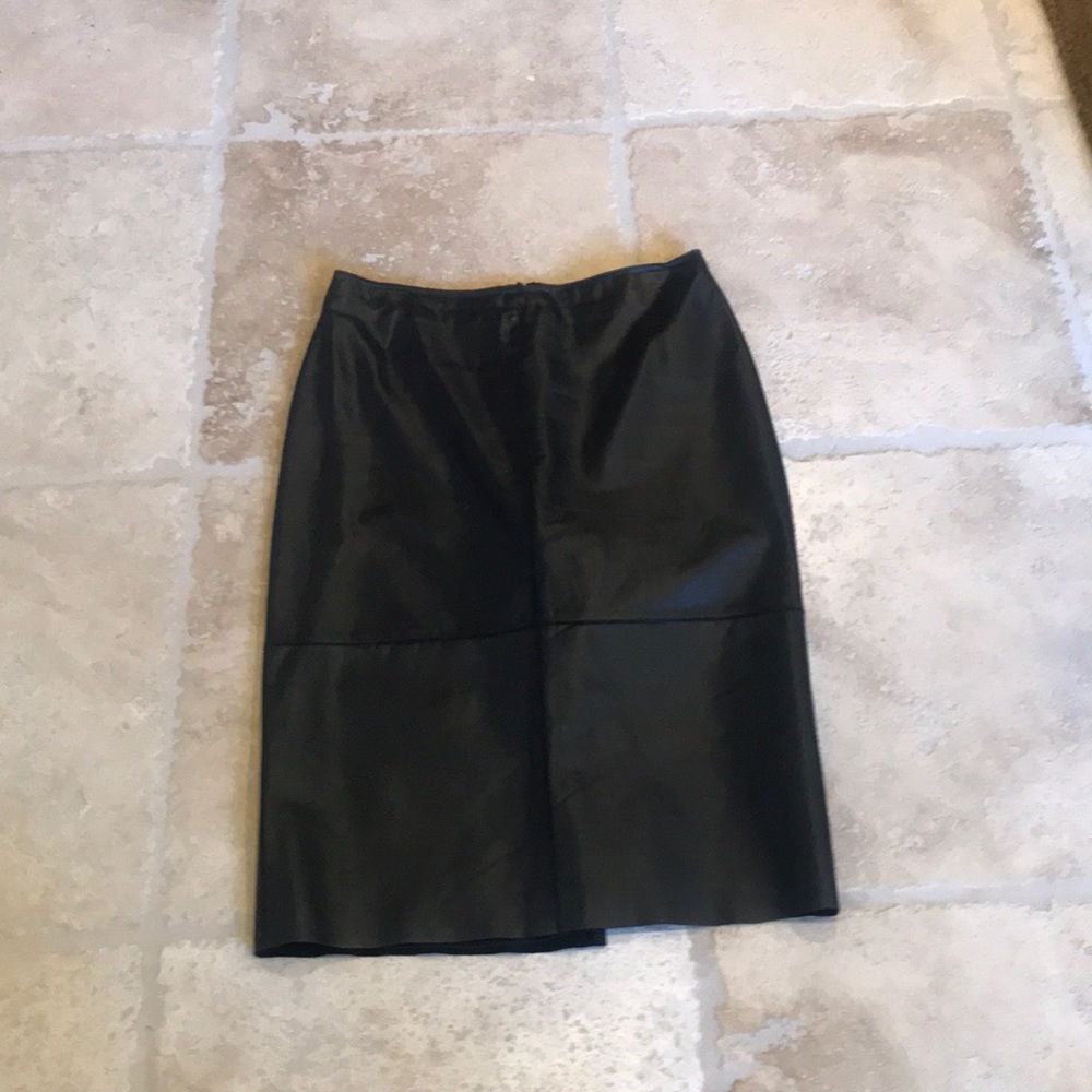 Black leather Kenneth Cole Skirt - good condition